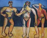 Joe Furlonger, Bathers c1988, c1988, oil on canvas