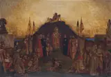 John Byam Liston Shaw, Homage to the Red Cross: Inter Arma Caritas, gouache on paper