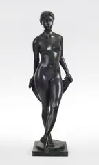 Phillip Piperides, Stepping Bather, bronze