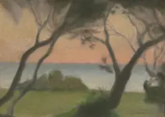 The Old Ti-Trees by Clarice Beckett, oil on board, sold Sep 2011