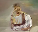 Africa - Seated Beggar 1963 by Sidney Nolan, 1963, oil on composition board, sold Sep 2011