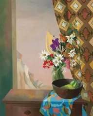 (The Window) c1963 by Justin O'Brien, c1963, oil on canvas, sold Sep 2011