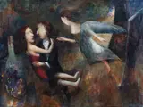 Garry Shead, Artist and the Muse (Goya) 2000
