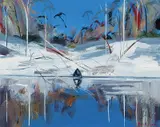 Arthur Boyd, Shoalhaven Reflections c1980, c1980, oil on board