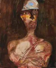 Young Miner 1985 by John Olsen, 1985, oil on canvas, offered Sep 2011
