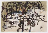 John Olsen, Dunmoochin 1969, 1969, gouache on paper