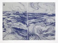 The Divided Unity 1974 by Brett Whiteley, 1974, colour screenprint, sold Sep 2011