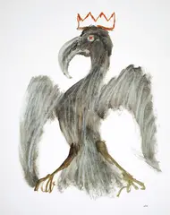 Eagle by Sidney Nolan, mixed media on paper, sold Sep 2011