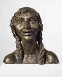 Jacob Epstein, Fourth Portrait of Kathleen (laughing), bronze