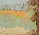 Sam Fullbrook, Darling River Landscape c1965, c1965, oil on canvas