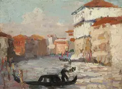 Venice by E. Phillips Fox, oil on board, sold Sep 2011