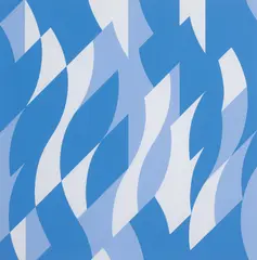 Two Blues 2003 by Bridget Riley, 2003, colour screenprint, sold Sep 2011