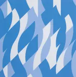 Bridget Riley, Two Blues 2003, 2003, colour screenprint