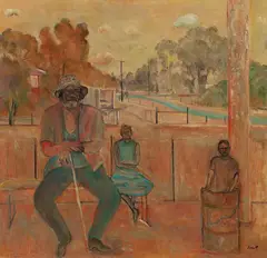 John Dent, Ralph and 'dem Black Kids' 1999, 1999, oil on canvas