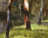 Albert Tucker, Parrots and Bush