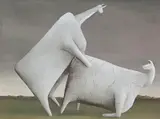 John Kelly, 2 Cows in a Landscape 1993