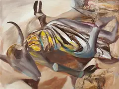 Carcass c1953 by Sidney Nolan, c1953, ripolin enamel on board, offered Jun 2011