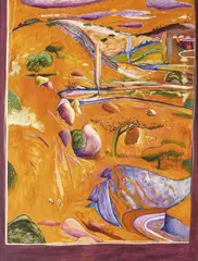 Brett Whiteley, The Paddock - Late Afternoon 1979, 1979, oil on canvas