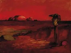 Russell Drysdale, Red Landscape 1958, 1958, oil on canvas