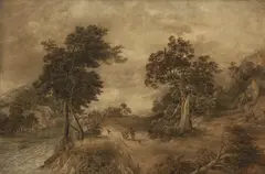 John Glover, Approaching Storm (Brownhill, Denshaw, United Kingdom), watercolour on paper