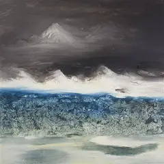 Antarctic 1964 by Sidney Nolan, 1964, oil on canvas, sold Jun 2011