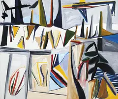 Ken Whisson, Flag of My Disposition X 1979, 1979, oil on canvas