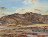 Hans Heysen, Afterglow, Flinders Ranges 1951