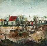 Pro Hart, Collicox’s Mine oil on Canvas
