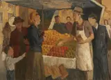 Roland Wakelin, Study for Fruit Seller, Martin Place