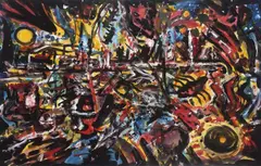 Untitled c1979 by Peter Booth, c1979, watercolour, gouache and ink on paper, offered Jun 2011
