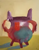 Bronze Vessel 1979 by Sidney Nolan, 1979, oil on canvas, sold Jun 2011