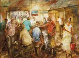 Hugh Sawrey, After a Bed for the Night - at the Kogan Creek Hotel