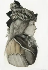 Loudon Sainthill, Head in Profile, watercolour