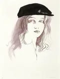 Brett Whiteley, Catherine 1984, 1984, handcoloured etching
