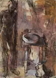 Donald Friend, The Wash Basin