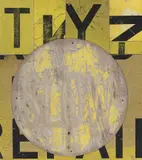Amber 1992 by Rosalie Gascoigne, 1992, retroreflective road signs and plywood, sold Mar 2011