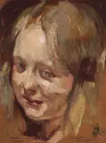 Norah Simpson, Claudette, Paris 1920, 1920, oil on wood panel