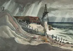 Dorrit Black, (Mining Mineral Sands), watercolour on paper