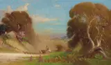 Robert Edgar Taylor Ghee, Track on Arthur's Seat, oil on canvas