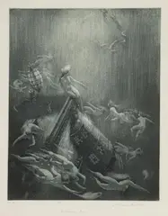 Galleon's End 1937 by Norman Lindsay, 1937, aquatint and etching, sold Mar 2011