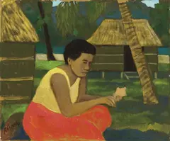 (Islander) 1998 by Ray Crooke, 1998, oil on canvas, sold Dec 2010