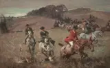 Harold Septimus Power, A Fox Hunt in the Midlands 1912, 1912, oil on canvas