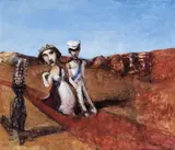 Queen of the Desert 1995 by Garry Shead, 1995, oil on canvas, sold Dec 2010
