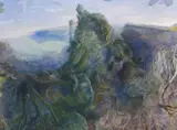 Tweed Valley Rainforest Ridge and Beechmont 1999 by William Robinson, 1999, oil on canvas, sold Dec 2010