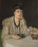 Rupert Bunny, A Cup of Chocolate (also known as: At the Table) 1911, 1911, oil on canvas