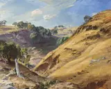 Hans Heysen, The Hillside, Glen Osmond 1936, 1936, oil on canvas