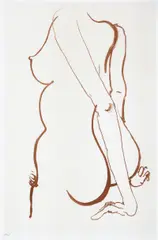 Back 2 1981 by Brett Whiteley, 1981, colour lithograph, offered Dec 2010