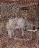 Elephant I 1986-92 by Sidney Nolan, 1986-92, mixed media on paper, sold Dec 2010
