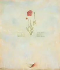 Thornton Walker, Floating Poppy 1998, 1998, oil on linen