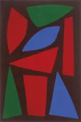 Half Light, Desert by John Coburn, synthetic polymer paint on paper, sold Dec 2010